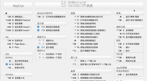 Mac电脑快捷键大全（15个实用快捷键助你更好地使用苹果Mac电脑）
