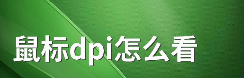 如何查看自己鼠标的DPI（轻松掌握鼠标DPI的方法及其重要性）