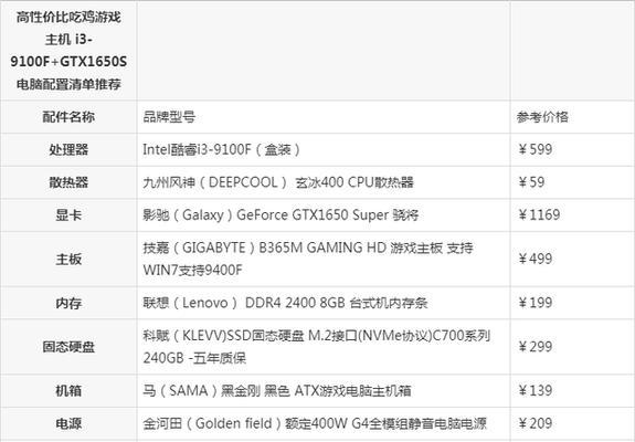 如何选择适合吃鸡游戏的笔记本电脑配置（关键配置指南）