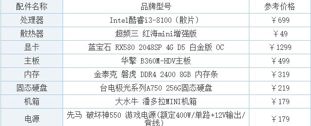 全面解读附笔记本电脑配置清单表（详细讲解附笔记本电脑配置清单表中各项内容）