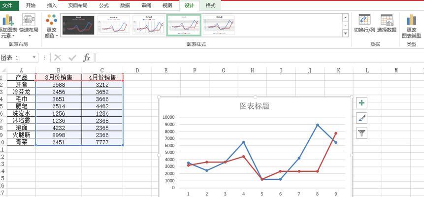 用Excel制作折线图的简易方法（快速学习Excel制作折线图的技巧）