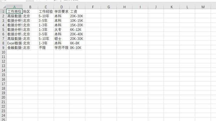 将多个Excel表合并成一个表的方法及技巧（简单实用的Excel表合并步骤）