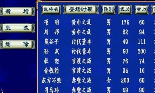 三国群英传7秘籍武将编号输入方法是什么？