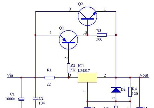 三端稳压管如何制作可调电源电路？图片详解能否提供？
