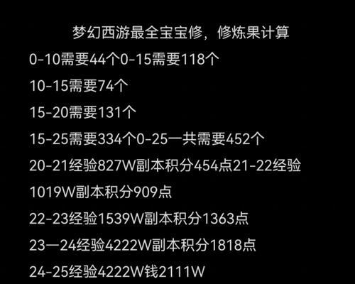 梦幻西游人物修炼经验如何获取？有哪些高效的修炼方法？